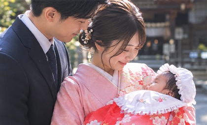 0〜1歳の記念撮影